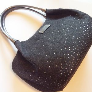 🆕 | KATE SPADE | brigette rhinestone felt satchel